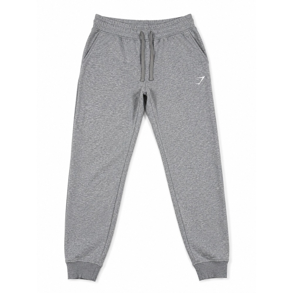 Gymshark Rest Day Essentials‎ Joggers Mens Small Grey Marl Slim Fit Sweatpants S